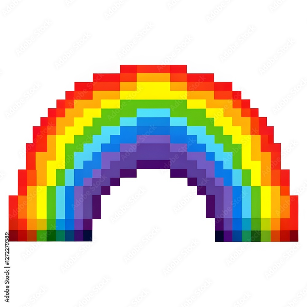 Fototapeta premium Pixelated Rainbow Arc