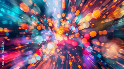 A glimpse of a digital world in motion as crypto transactions whiz by faster than the eye can see.