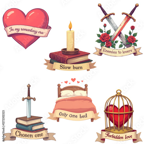 Romantasy book tropes bundle photo