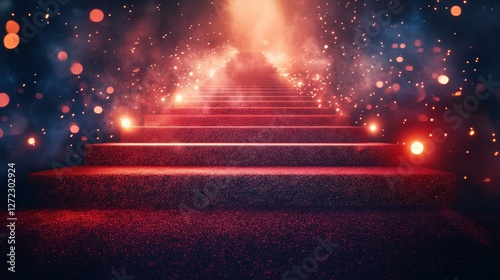 Step into the glitz of the red carpet, where stars shine bright, setting the stage for a glamorous movie premiere.