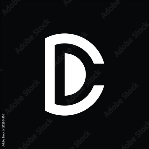 letter cd logo design vector idea