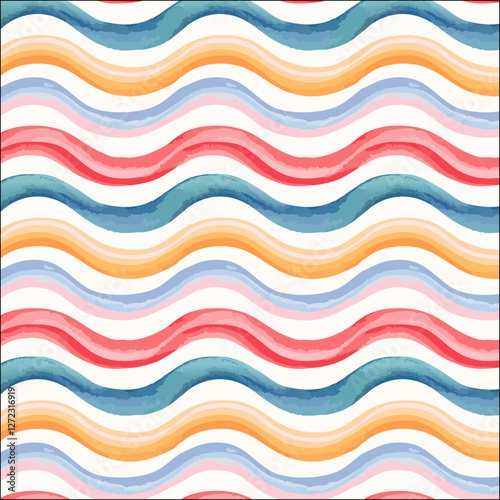 Abstract geometric colorful print, vector background
