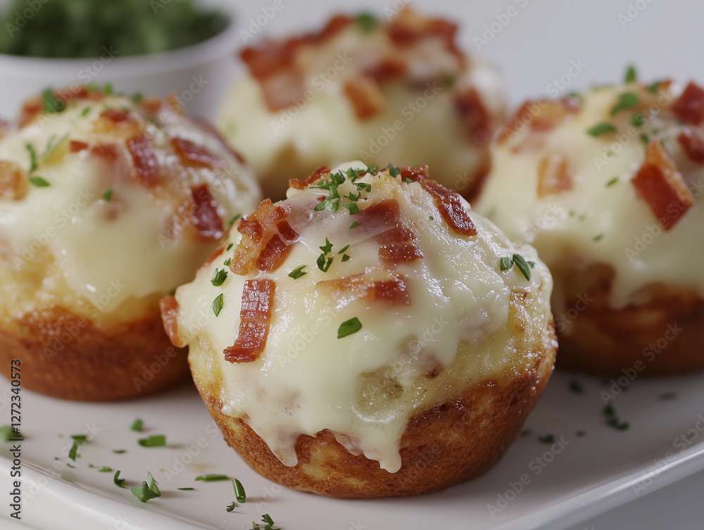 Golden-Brown Egg Muffins with Crispy Bacon and Herbs Golden-Brown Egg Muffins with Crispy Bacon and Herbs