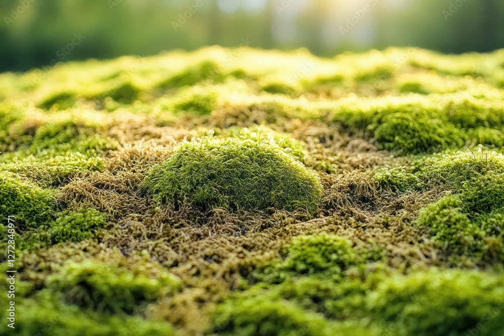 Lush Green Grass and Wild Moss in Serene Landscape Spring Lawn Care Lush Green Grass and Wild Moss in Serene Landscape Spring Lawn Care