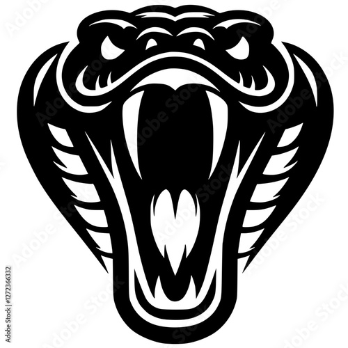 Anaconda snake head silhouette