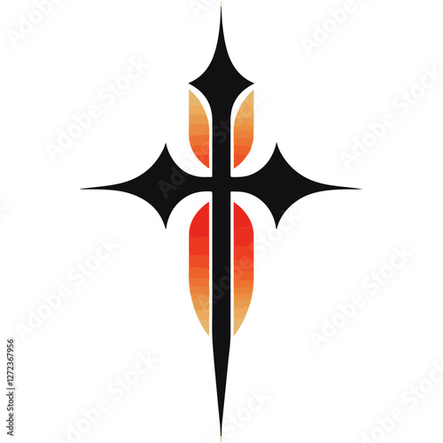 vector illustration of a sword