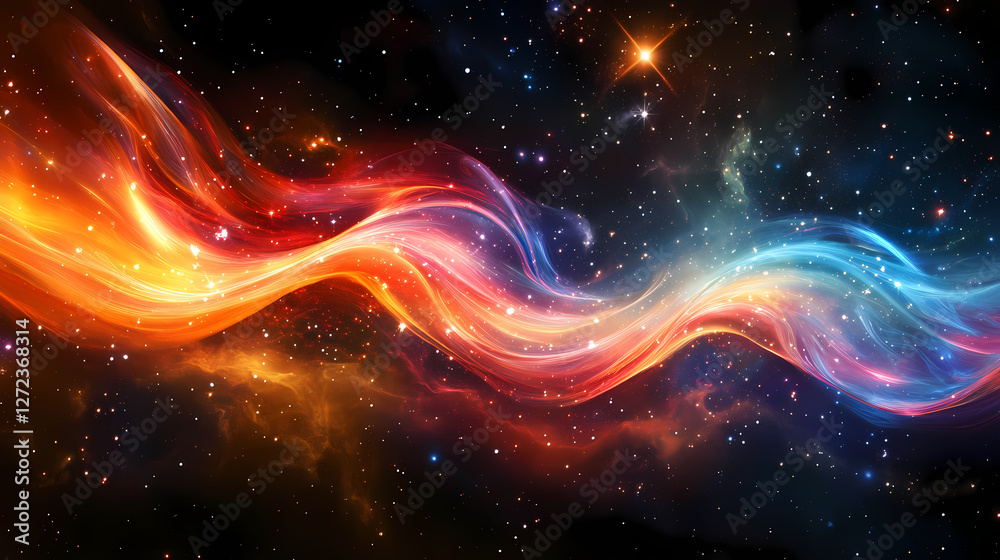 Obraz premium stunning cosmic wave