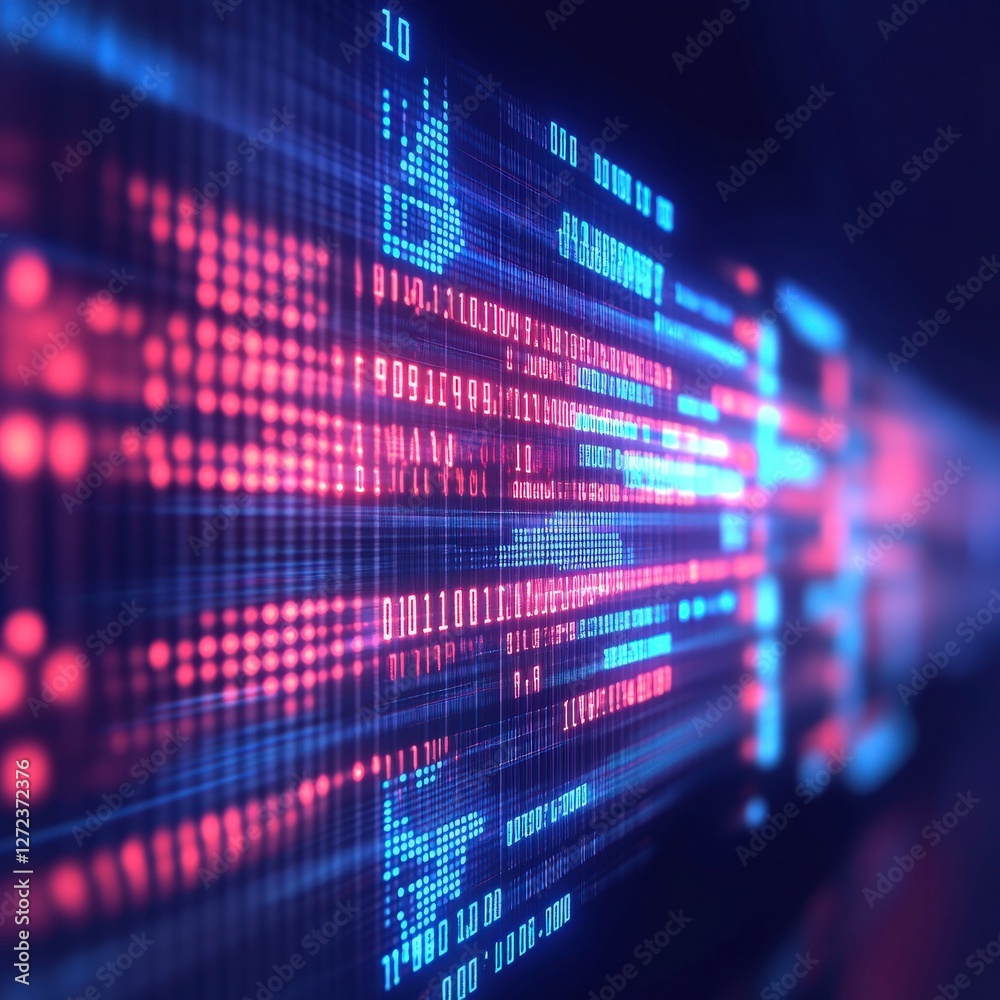 Abstract digital binary code visualization, future tech background, data stream, for tech illustrations Abstract digital binary code visualization, future tech background, data stream, for tech illustrations
