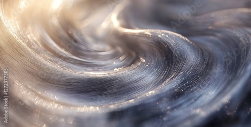 Abstract Swirling Vortex of Light and Shadow