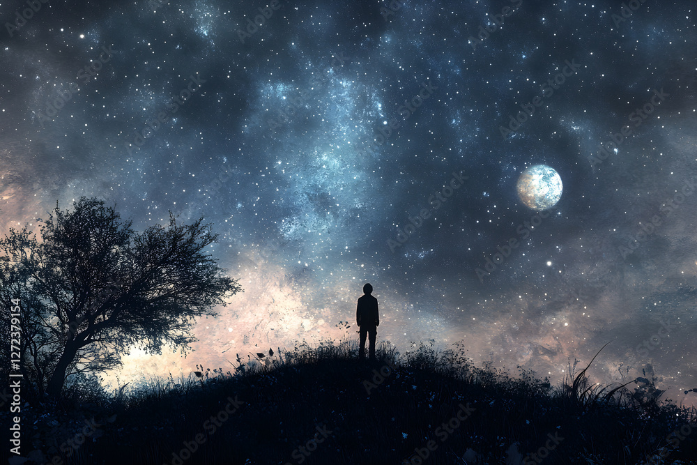 A Solitary Journey into the Vastness of the Night: Stargazing under the Cosmic Tapestry of the Milky Way A Solitary Journey into the Vastness of the Night: Stargazing under the Cosmic Tapestry of the Milky Way