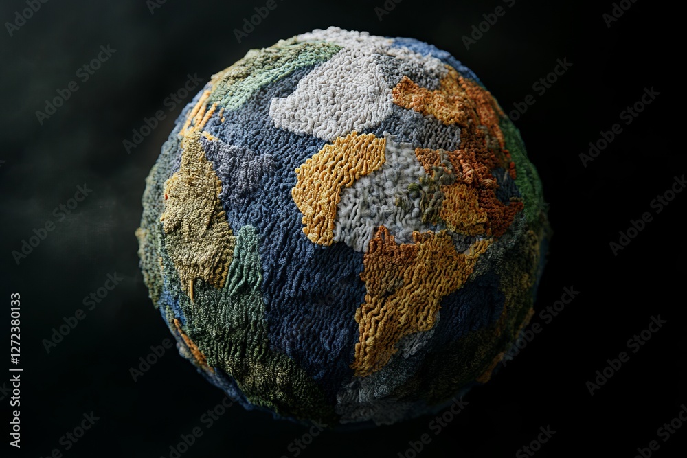 Textured Earth Globe Abstract 3D Render Digital Art Modern Colorful Design Artistic World Map Unique Texture High Resolution Image Creative Background Textured Earth Globe Abstract 3D Render Digital Art Modern Colorful Design Artistic World Map Unique Texture High Resolution Image Creative Background