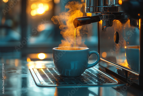 Aromatic Coffee Brewing, A Warm Moment of Invigoration and Tranquility