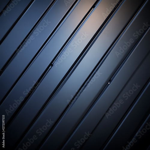 Wallpaper Mural Abstract Diagonal Parallel Bands with Metallic Blue Gray Tones Industrial Texture Background. Torontodigital.ca