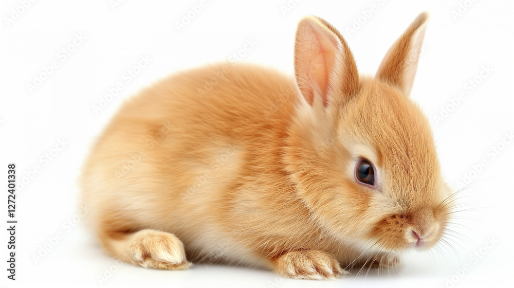 Obraz premium Adorable Baby Rabbits in Various Colors and Poses, 