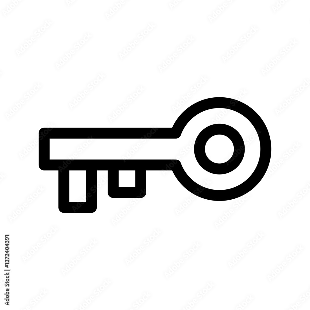 Key Icon Vector Symbol Design Illustration Key Icon Vector Symbol Design Illustration