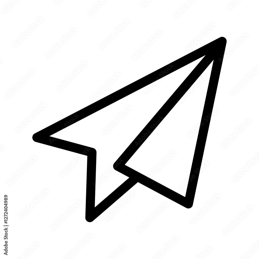 Paper Plane Icon Vector Symbol Design Illustration Paper Plane Icon Vector Symbol Design Illustration