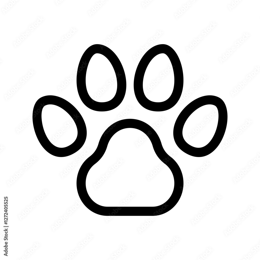 Paw Icon Vector Symbol Design Illustration Paw Icon Vector Symbol Design Illustration