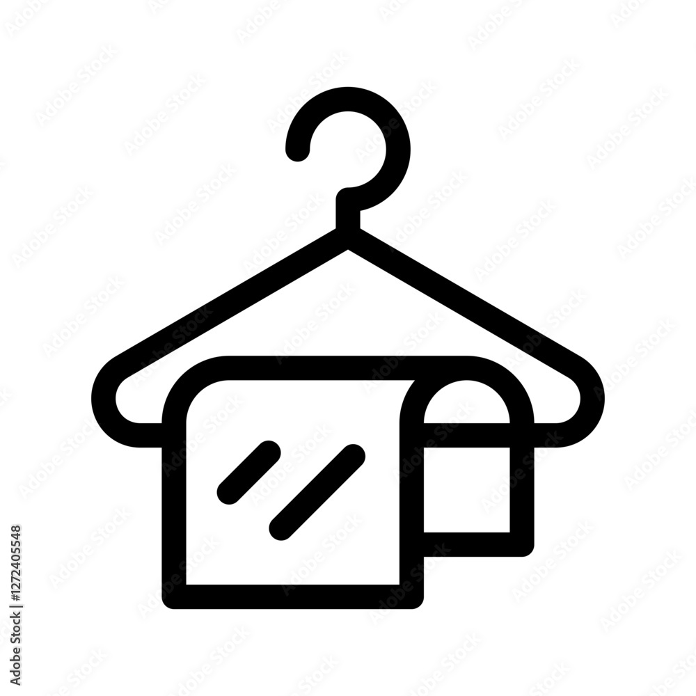 Clothes Hanger Icon Vector Symbol Design Illustration Clothes Hanger Icon Vector Symbol Design Illustration