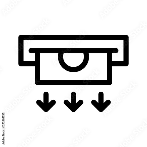Withdraw Icon Vector Symbol Design Illustration