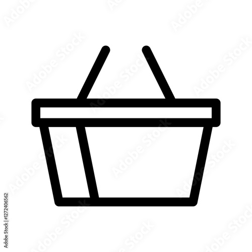 Basket Icon Vector Symbol Design Illustration