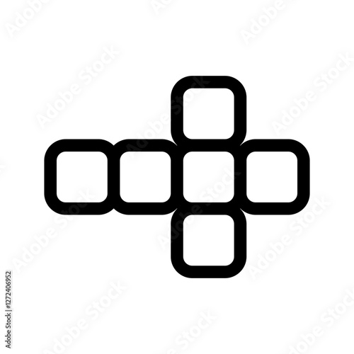 Scrabble Icon Vector Symbol Design Illustration