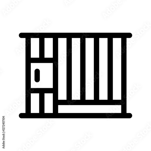 Prison Icon Vector Symbol Design Illustration