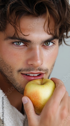 attractive young man with p...