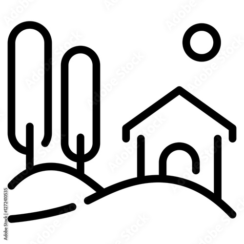 Landscape Line Icon