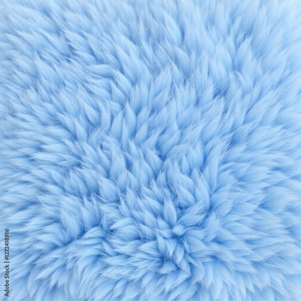 Obraz premium A close-up of a soft, fluffy light blue fur texture, perfect for backgrounds, designs, and creative projects.