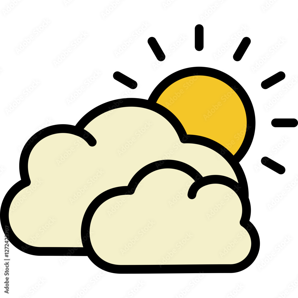sun shine cloud icon sun shine cloud icon
