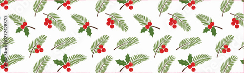Christmas themed pattern background vector illustration