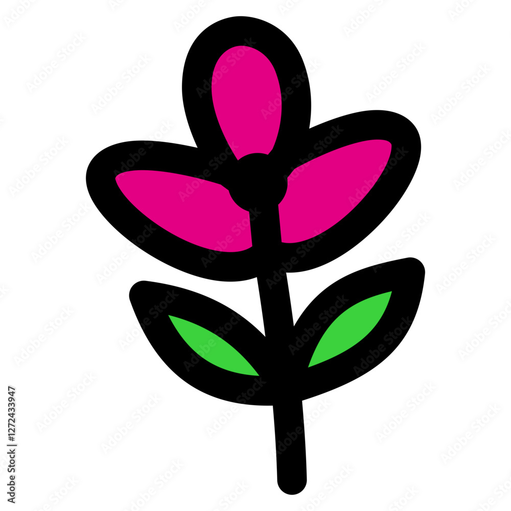 Naklejka premium Flower