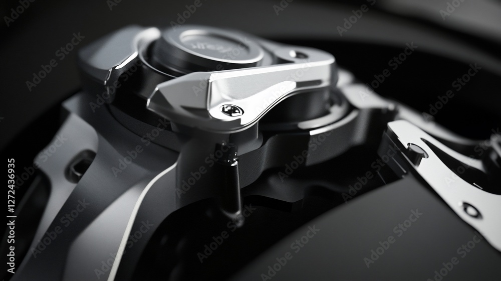 custom made wallpaper toronto digitalClose-up of a Sleek, Futuristic Mechanical Device