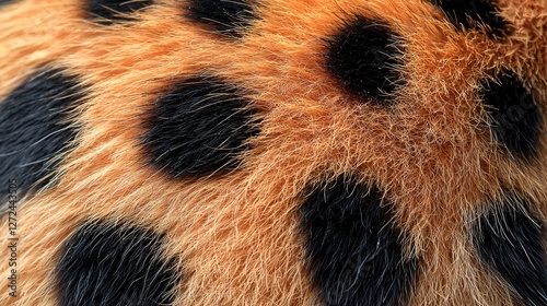 Close-up orange spotted fur texture photo