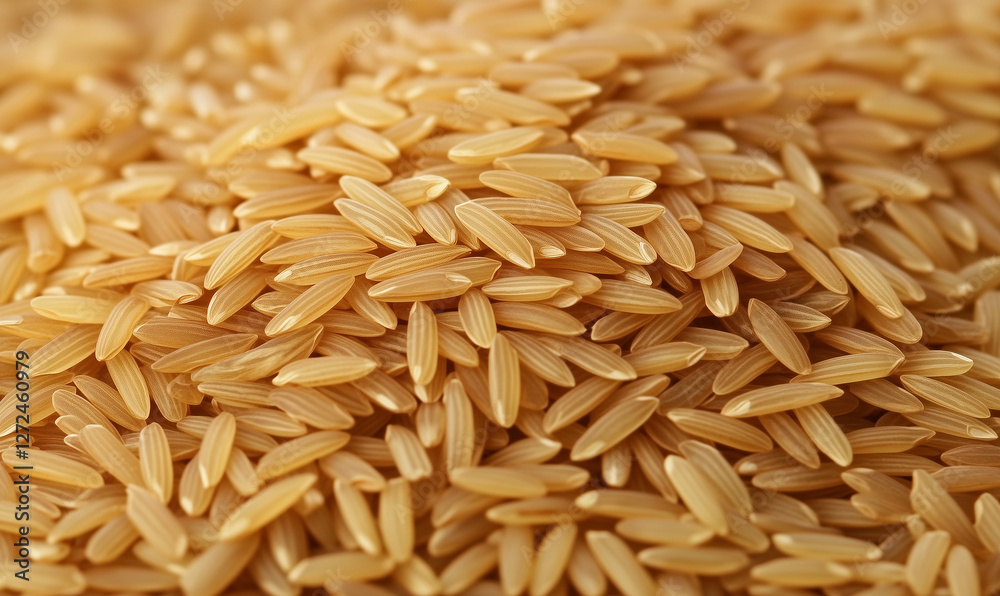 Detailed Close-Up of Rice Grains on a Lush Paddy Plant Against a Vibrant Green Background Detailed Close-Up of Rice Grains on a Lush Paddy Plant Against a Vibrant Green Background