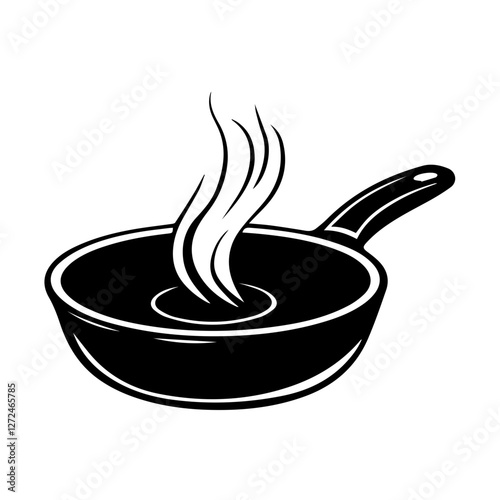 Modern Cooking Pot Icon – Perfect for Recipe Blogs and Kitchen Designs