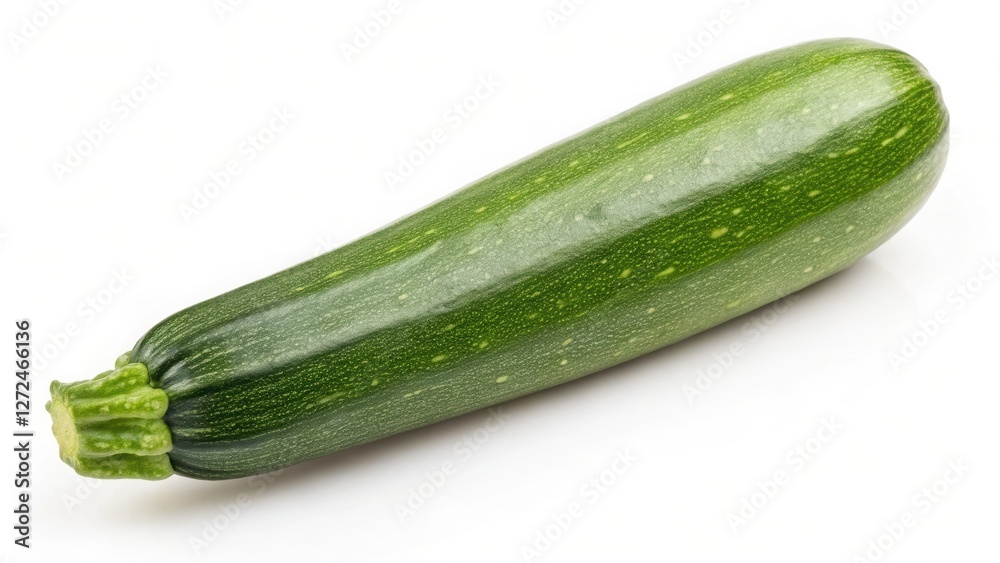 Green zucchini isolated on white background Green zucchini isolated on white background