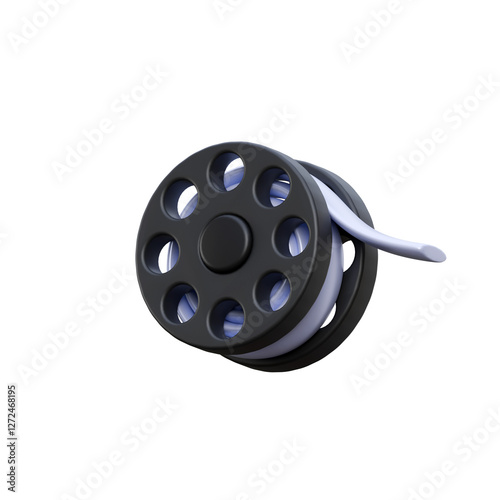 3D Fishing Reel Illustration photo