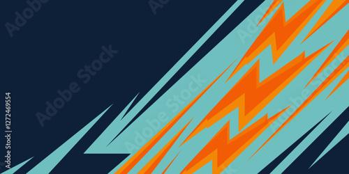 Abstract Colorful Power Lightning Background Design