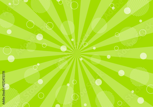 背景素材　ポップな放射線状の背景