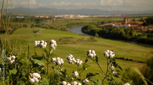 Organic Cotton Buds in Andalusian Fields  Spain