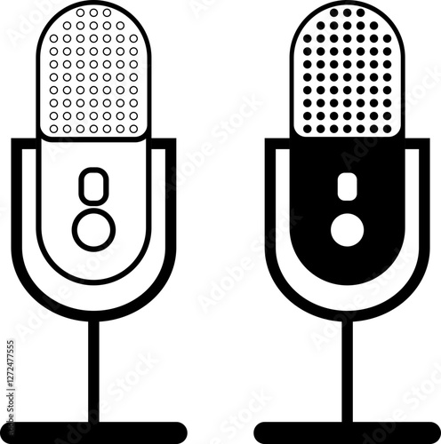 microphone icon vector illustration