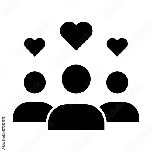 lovers Fame Solid Icon