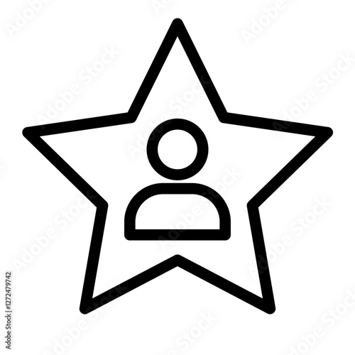 Celebrity Fame Line icon