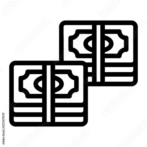 Cash money Fame Line icon