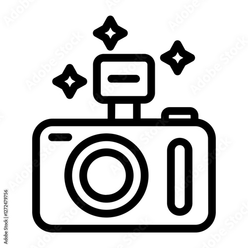 Blitz camera Fame Line icon