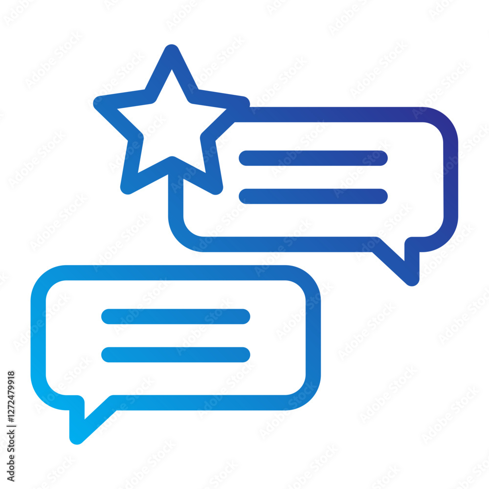 Interview Fame Line gradient icon Interview Fame Line gradient icon