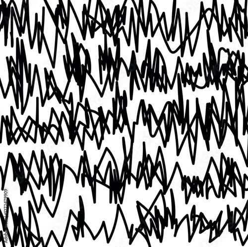 Abstraction in the form of tangled lines