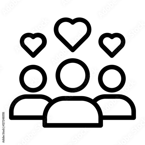 lovers Fame Line icon