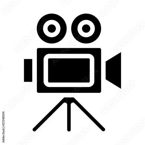 Camera Fame Solid icon